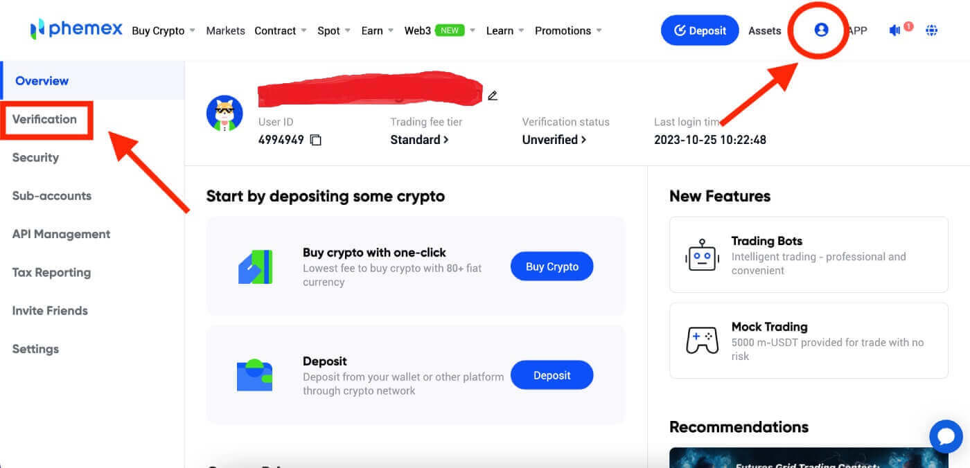 Cara Log Masuk dan Sahkan Akaun di Phemex Cara Log Masuk dan Sahkan Akaun di Phemex