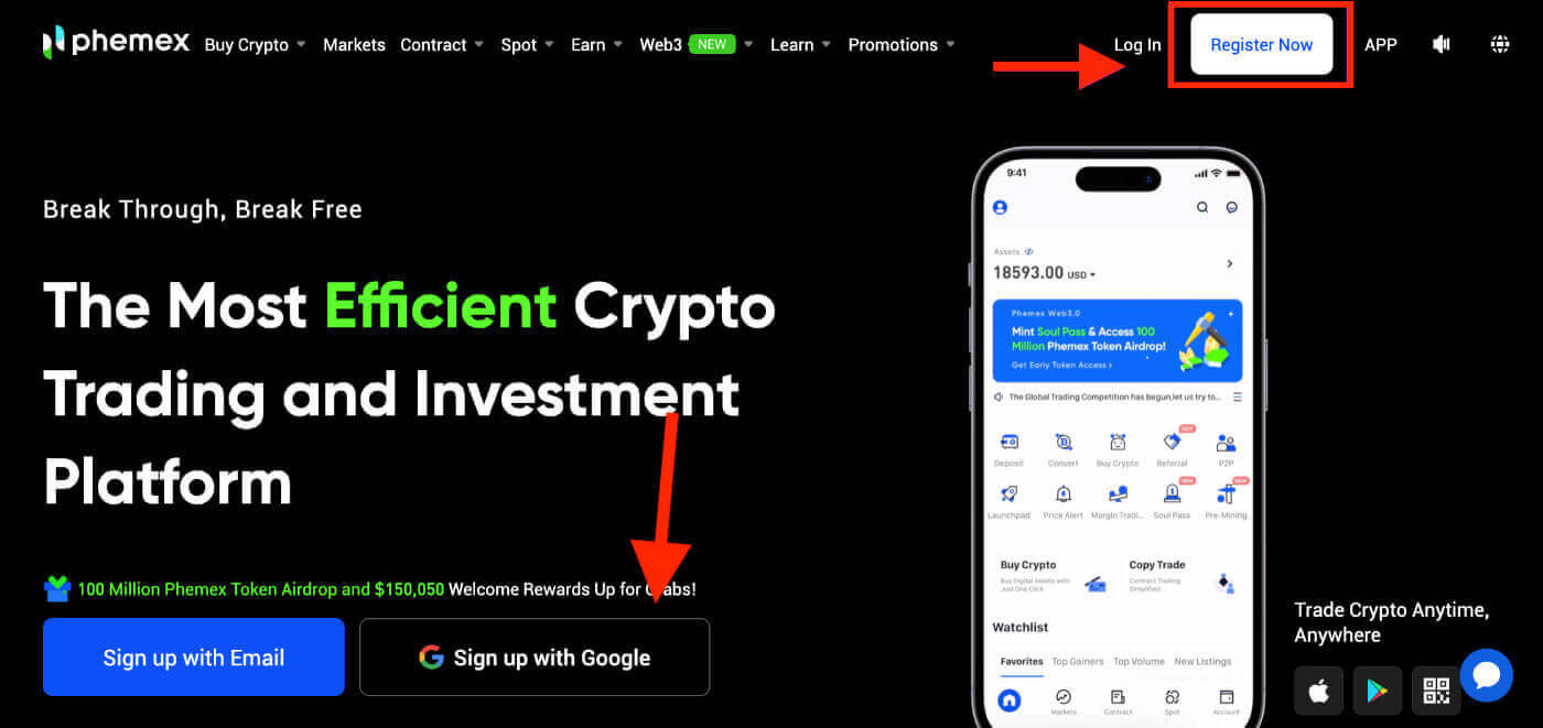 How to Register and Verify Account on Phemex