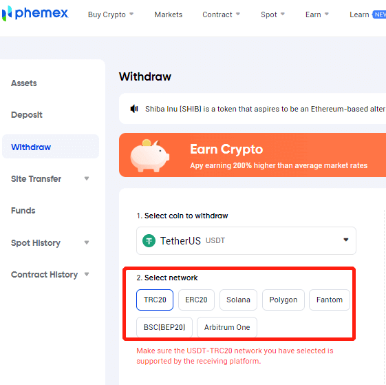نحوه ورود و خروج از Phemex