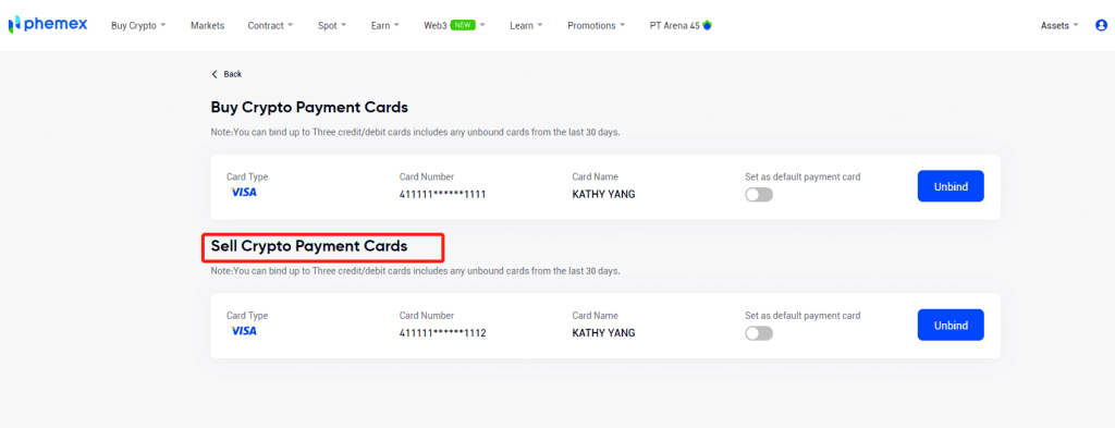 Kif tirtira u tagħmel Depożitu fuq Phemex