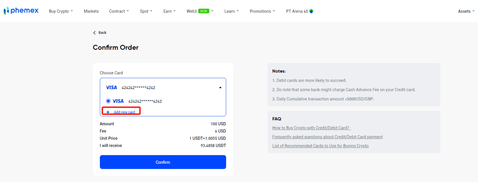 Kif tirtira u tagħmel Depożitu fuq Phemex