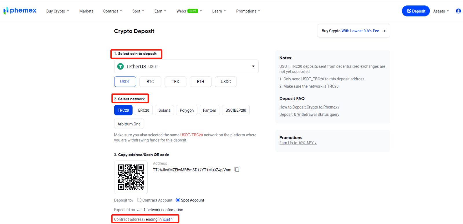 Kif tirtira u tagħmel Depożitu fuq Phemex