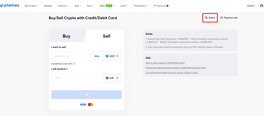 Kif tirtira u tagħmel Depożitu fuq Phemex